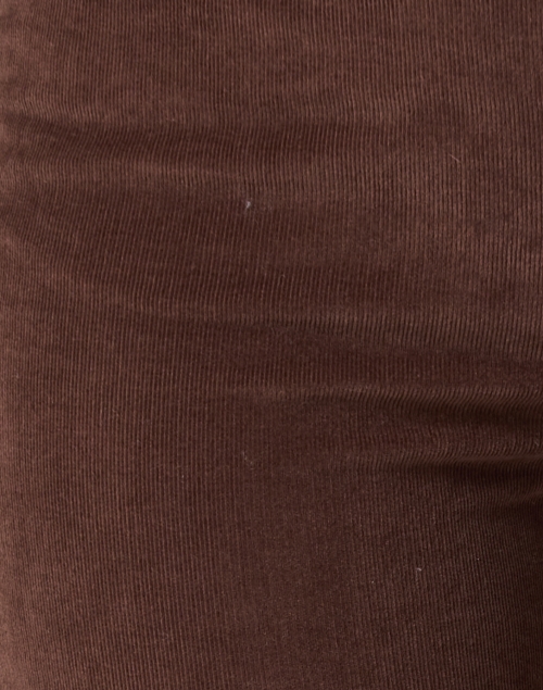 Fabric image - Veronica Beard - Carly Brown Corduroy Kick Flare Pant