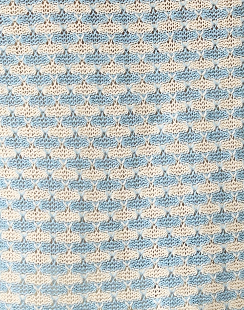 Fabric image - White + Warren - Blue and White Linen Cardigan