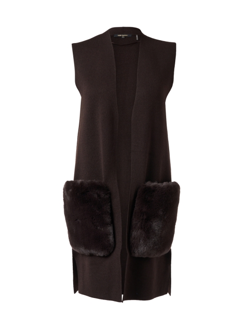 Product image - Kobi Halperin - Brown Faux Fur Pocket Vest