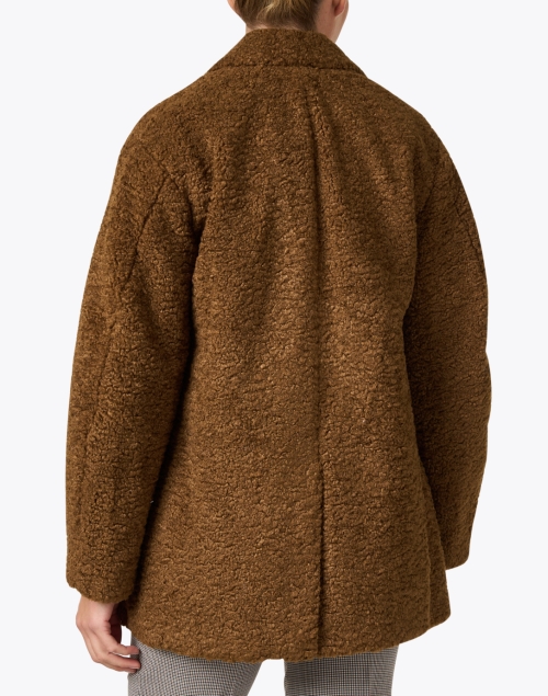 Back image - Vince - Brown Faux Fur Teddy Coat