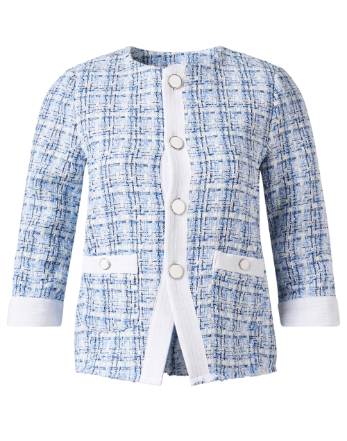 Product image - Ecru - Illusion Blue Tweed Jacket