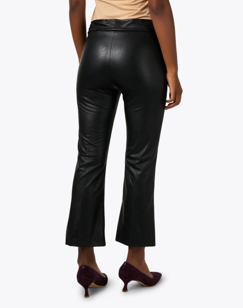 Back image - Avenue Montaigne - Leo Black Faux Leather Pull On Pant