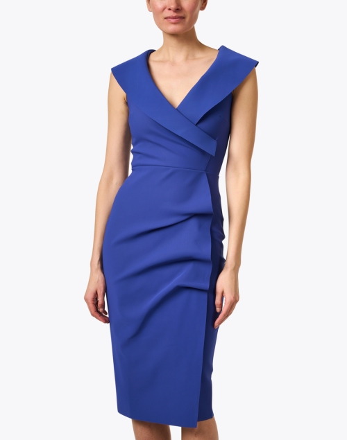 Front image - Chiara Boni La Petite Robe - Fiynorc Deep Blue Stretch Jersey Dress