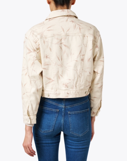 Back image - AG Jeans - Miral White Print Cropped Jacket