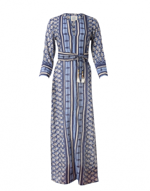 Product image - Bell - Jane Navy and White Cotton Silk Dress