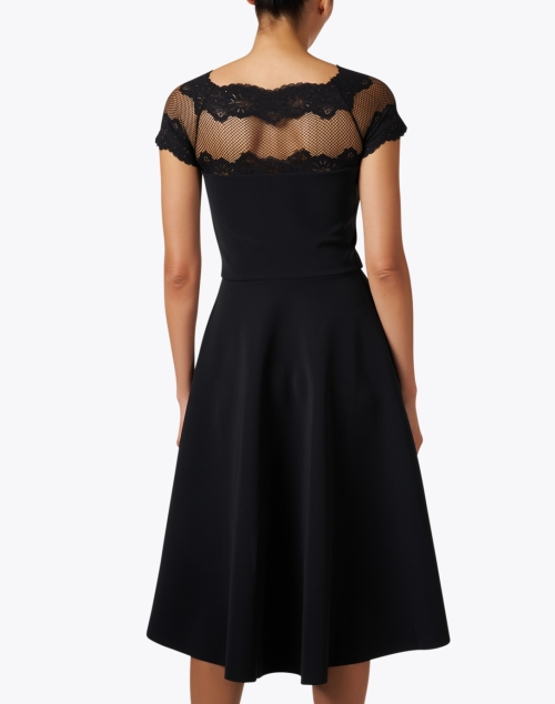 Back image - Chiara Boni La Petite Robe - Ariba Black Lace Fit and Flare Dress