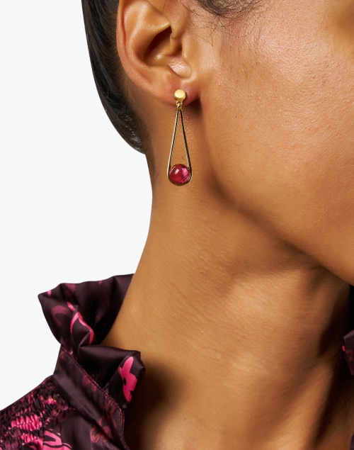 Look image - Dean Davidson - Mini Ipanema Pink Stone Drop Earrings
