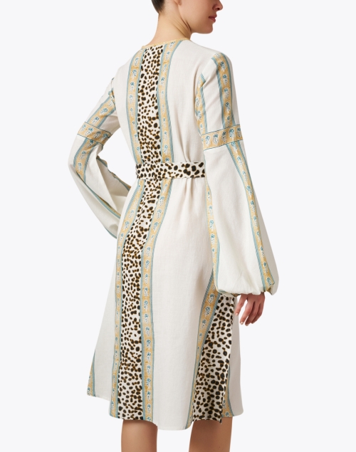 Back image - D'Ascoli - Maya Ivory Multi Print Dress