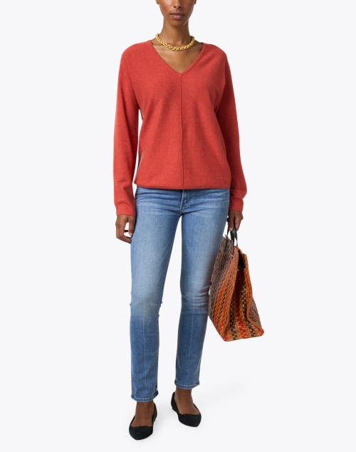 Look image - Repeat Cashmere - Orange Cashmere Sweater