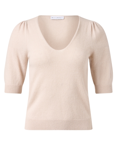 Product image - White + Warren - Beige Cashmere Sweater
