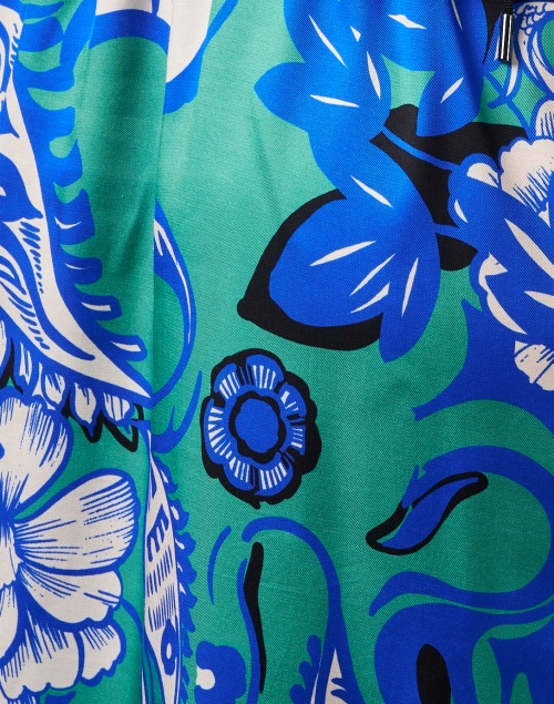 Fabric image - Marc Cain Sports - Blue Multi Paisley Print Dress