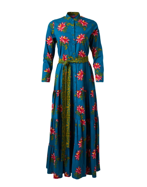 Product image - Lisa Corti - Tulsi Teal Rose Print Cotton Dress