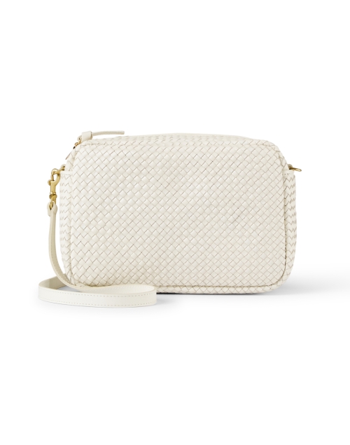 Product image - Clare V. - Marisol Cream Woven Leather Crossbody Bag 