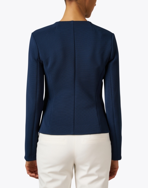 Back image - Veronica Beard - Kensington Navy Knit Jacket