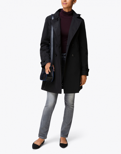 Black Zip-Out Liner Trench Coat