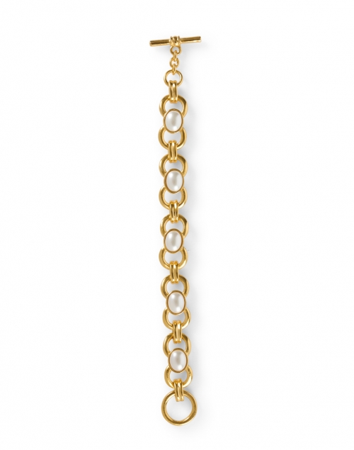 Ben-Amun - Gold and Pearl Chain Link Bracelet