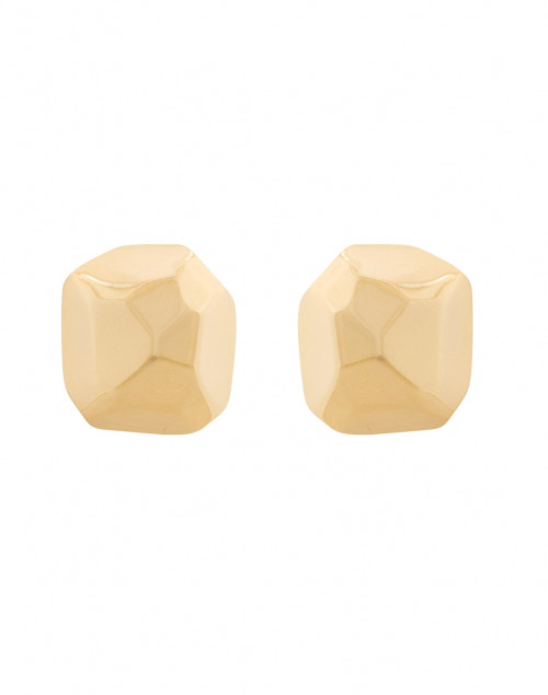 Product image - Kenneth Jay Lane - Polished Gold Sculpted Clip Earrings