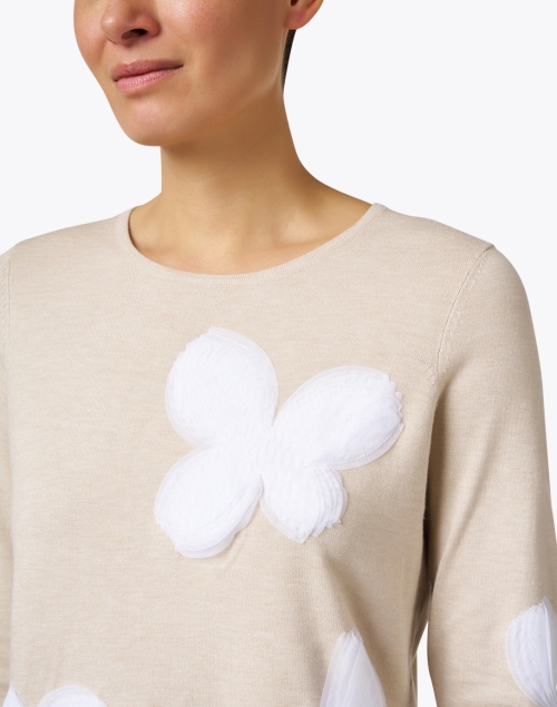 Extra_1 image - J'Envie - Beige Floral Knit Top