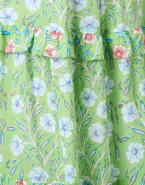Fabric image - Oliphant - Amalfi Green Floral Cotton Dress
