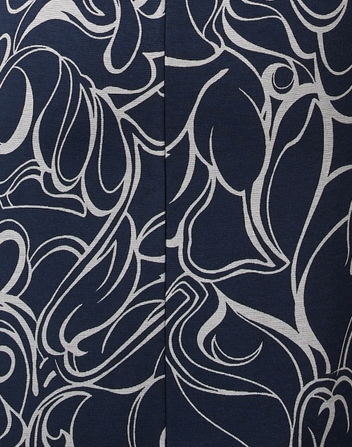 Fabric image - Weekend Max Mara - Jumicos Navy Abstract Print Dress