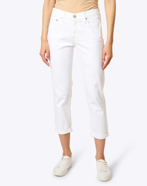 Front image - AG Jeans - Relaxed Fit Slim White Jean