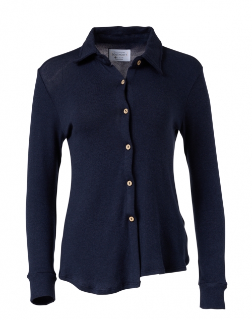 Product image - Southcott - Eastdale Navy Cotton Modal Top