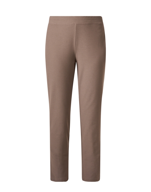 Product image - Eileen Fisher - Taupe Stretch Crepe Slim Ankle Pant