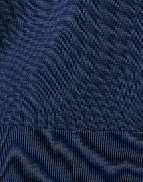 Fabric image - Repeat Cashmere - Navy Zip Front Cardigan