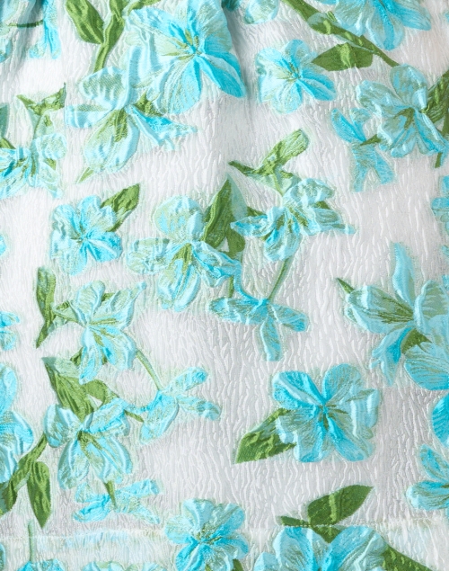 Fabric image - Abbey Glass - Betty Blue Floral Organza Dress