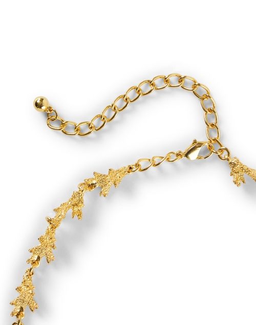 Back image - Kenneth Jay Lane - Gold Branch Pearl Necklace