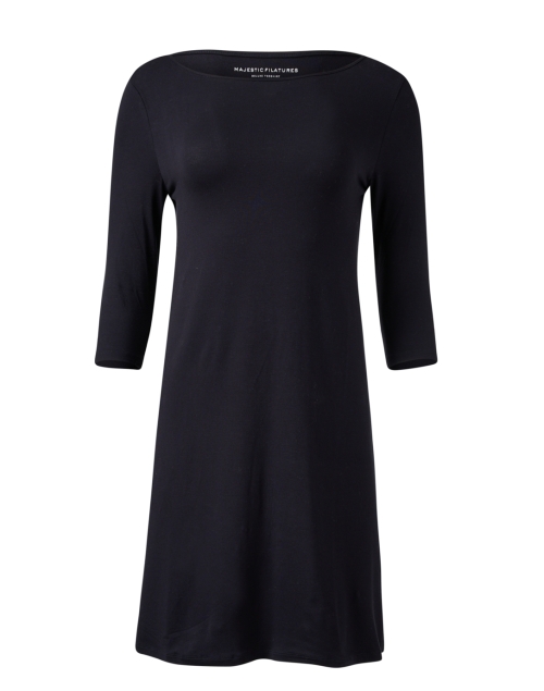 Product image - Majestic Filatures - Navy Soft Touch Boatneck Dress