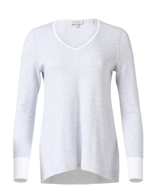 Product image - Kinross - Grey Cashmere Cotton Reversible Sweater