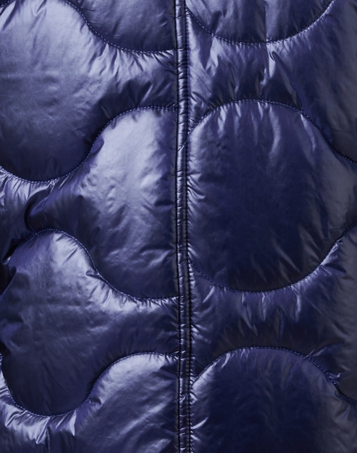 Fabric image - Peace of Cloth - Navy Quilted Knit Combo Jacket