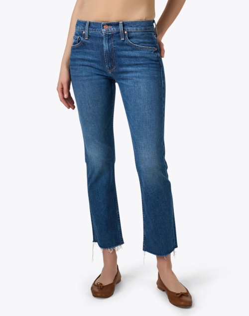 Front image - Mother - The Rider Blue Straight Leg Jean
