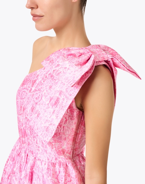 Extra_1 image - Abbey Glass - Caroline Pink Jacquard Dress