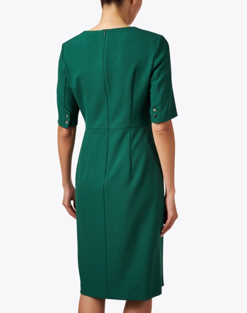 Back image - Boss - Doneba Green Sheath Dress 