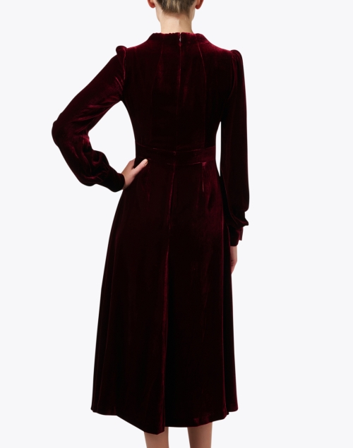 Back image - Jane - Royale Burgundy Velvet Dress