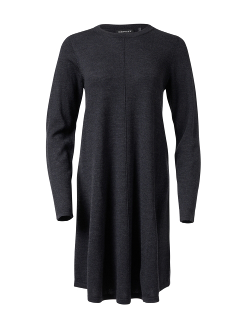 Product image - Repeat Cashmere - Dark Grey Wool Swing Dress