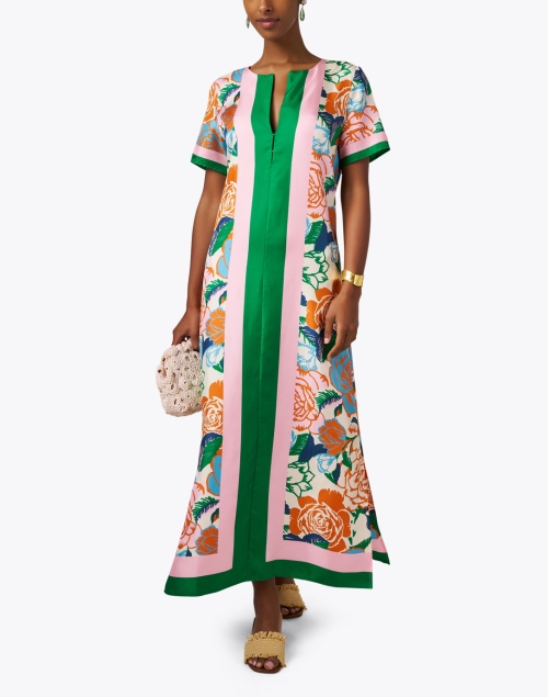 Bessie Multi Print Silk Dress 