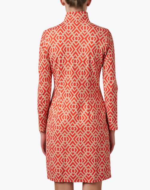 Back image - Jude Connally - Anna Orange Print Dress