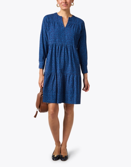 Look image - Rosso35 - Blue Print Corduroy Dress