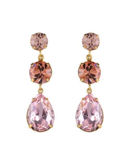 Product image - Jennifer Behr - Aileen Pink Crystal Triple Drop Earrings