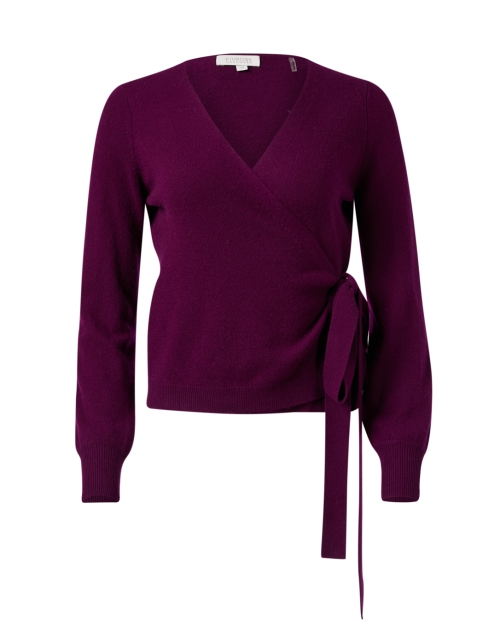Product image - Kinross - Plum Cashmere Wrap Sweater