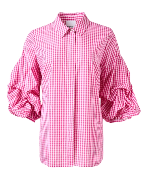 Product image - Weill - Salla Fuchsia Gingham Cotton Shirt