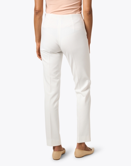 Back image - Fabrizio Gianni - Ivory Stretch Side-Zip Tapered Pant