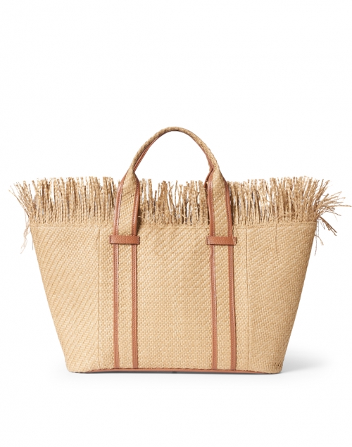 Product image - Rani Arabella - Raffaella Natural Raffia and Leather Bag
