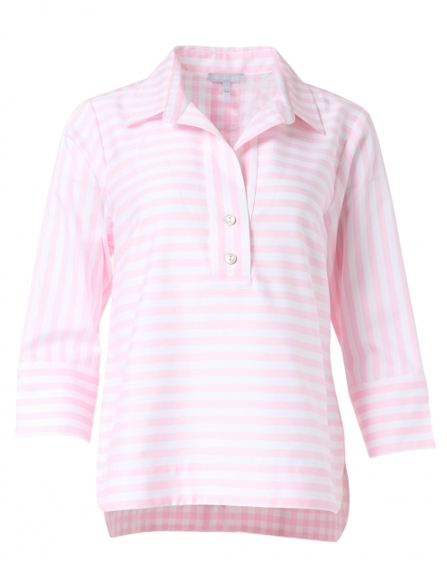 Product image - Hinson Wu - Aileen Soft Pink and White Striped Shirt