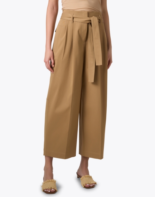 Front image - Boss - Tenoy Tan Straight Leg Belted Pant