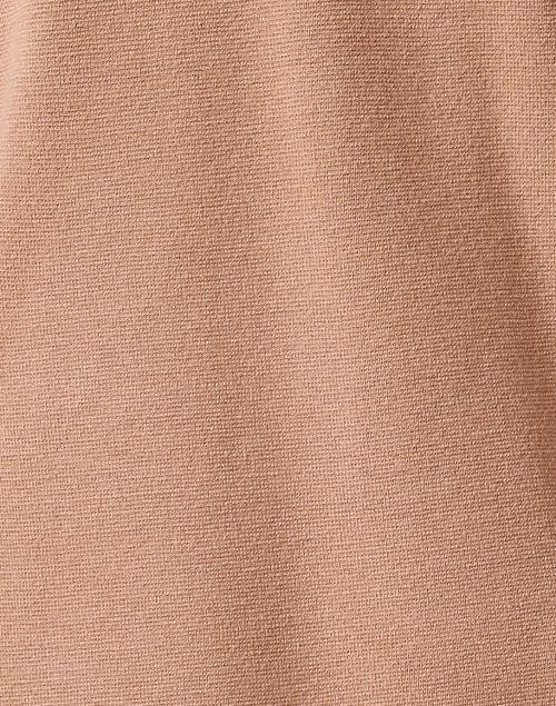 Fabric image - J'Envie - Camel Floral Embroidered Knit Jacket