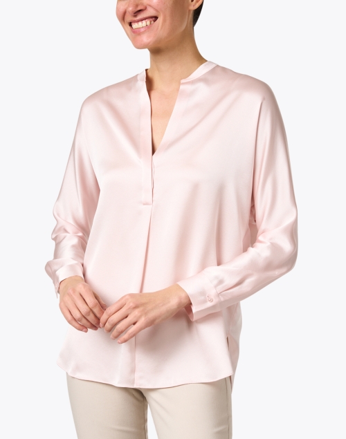 Front image - Vince - Pink Silk Blouse